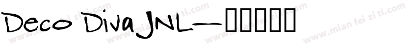 Deco Diva JNL字体转换